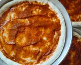 Foto langkah ke 4 dari resep Margharita Pizza with Pepperoni.