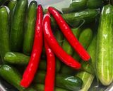 Hình bước làm 1 của món Dưa leo muối chua- pickled cucumber 🥒