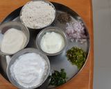 A picture of step 1 of Instant wheat flour dosa.