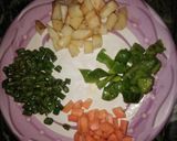 A picture of step 1 of Veg shahi gravy.