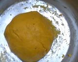 A picture of step 4 of Frying Besan papdi.