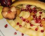 A picture of step 2 of Mix fruit chat basket.