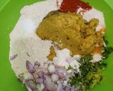 A picture of step 2 of Leftover daal paratha.