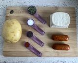 Foto del paso 1 de la receta: Tofu con chorizo vegano y patatas