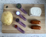 Foto del paso 1 de la receta: Tofu con chorizo vegano y patatas