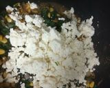 A picture of step 5 of Spinach Corn Bharta.