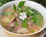 Hình bước làm 2 của món Mì lá tươi nấu bò