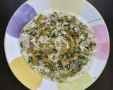 A picture of step 4 of Moringa powder onion dosa.