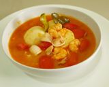 Foto langkah ke 5 dari resep Tomyam SeaFood Campur Pedas.