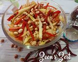 A picture of step 4 of Tom Sum/Thai Raw Papaya Salad.