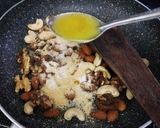 A picture of step 2 of Ghee Podi Nuts.