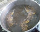 A picture of step 8 of Kashmiri/ Gullabi chai /Sab'z chai.