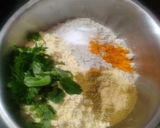 A picture of step 2 of Bajra Fritters.
