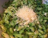 A picture of step 9 of Green Pasta.