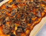 Une image de l'étape 8 de Pizza poulet barbecue.