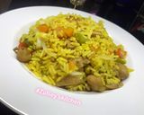 A picture of step 10 of Chicken fried rice.