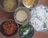 A picture of step 1 of Mathanga puli curry.
