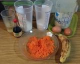 Foto del paso 2 de la receta: Budín integral de zanahoria y banana 😄