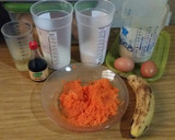 Foto del paso 2 de la receta: Budín integral de zanahoria y banana 😄