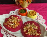 A picture of step 7 of Healthy Oats Beetroot Mini Chilla.