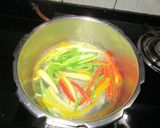 वेजटेबल्स बंडल्स इन स्वीट एंड सावर सॉस -नो अनियन -नो गार्लिक#sabzi#grand#post 2 रेसिपी चरण 2 फोटो