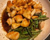 A picture of step 3 of Crispy chicken stir fry.