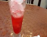 A picture of step 3 of Team contest#peaches team#italian summer drink.