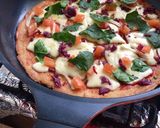 Foto del paso 4 de la receta: Pizza al sartén 🍕 con menos culpa👍🏻😋😋🍃🌿🍴🍕🍕🍕🍕
