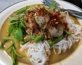 รูปขั้นตอนการทำที่ 5 ของ ขนมจีนน้ำยากะทิ