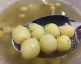 Hình bước làm 4 của món Yến chưng hạt sen dừa xiêm
