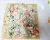 A picture of step 2 of Cream Cheese Vegetable. Sandwich.