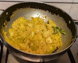 A picture of step 8 of Aloo Posto (Potatoes cooked with poppy seed paste).