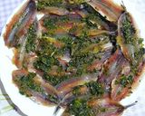 Foto del paso 16 de la receta Cazuela de boquerones en salsa de tomates negros