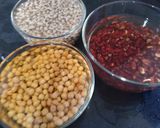 A picture of step 1 of Beans chaat.