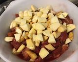 Une image de l'étape 4 de Compote aux deux pêches et pommes (fruits du jardin).