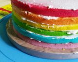 Foto langkah ke 9 dari resep Rainbow cake kukus.