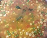 Paella csicseriborsóval és zöldborsóval (+rák) -spanyolos ételek recept fázis 4 fotója