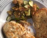 A picture of step 1 of Fried bread with potato naggish.