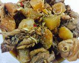Hình bước làm 9 của món Gà kho củ cải