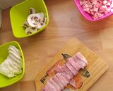 Une image de l'étape 1 de Pizza jambon champignons.