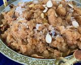 A picture of step 2 of Makhandi halwa.