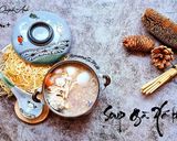 Hình bước làm 8 của món Soup Gà xé thất bảo - 7m+