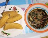 A picture of step 5 of Garden egg sauce with unripe plantain.