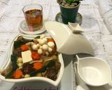 Hình bước làm 3 của món Canh nấm hạt sen rau củ chay !