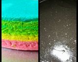 Foto langkah ke 5 dari resep Rainbow cake kukus Ny.Liem.