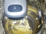 Muffins de vainilla con arándanos y crumble