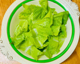 A picture of step 6 of Salad “Caesar” with shrimp 🦐.