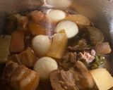 A picture of step 5 of Japanese style braised pork belly in the Instant Pot.