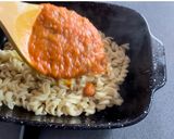 Une image de l'étape 8 de Recette rapide pâtes tomates courgette.