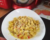 Pas rețetă Paste cu smântână și ciuperci 2 fotografie
